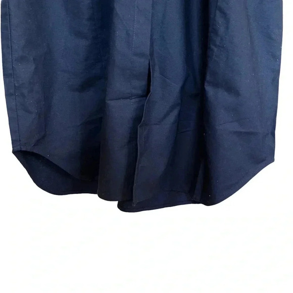 NEW Tibi Navy Button Down Shirt Dress Size Extra Small - Picture 3 of 8